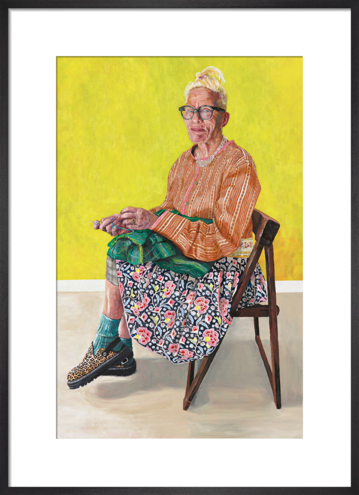 Diane (art print, medium, black frame)
