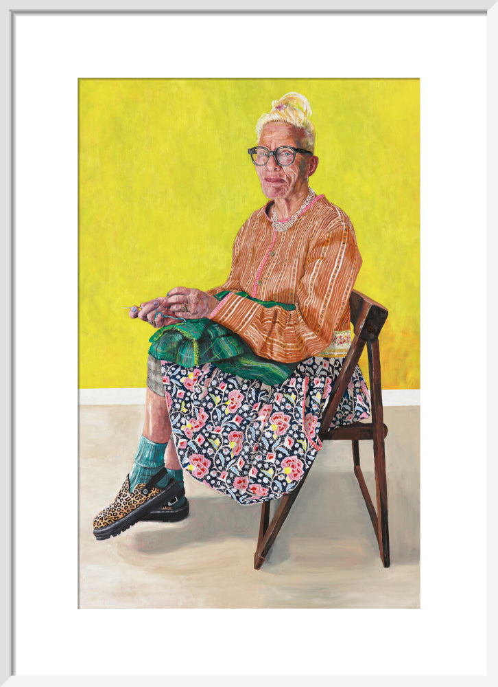 Diane (art print, medium, white frame)