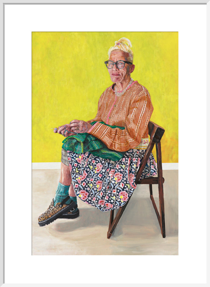 Diane (art print, large, white frame)