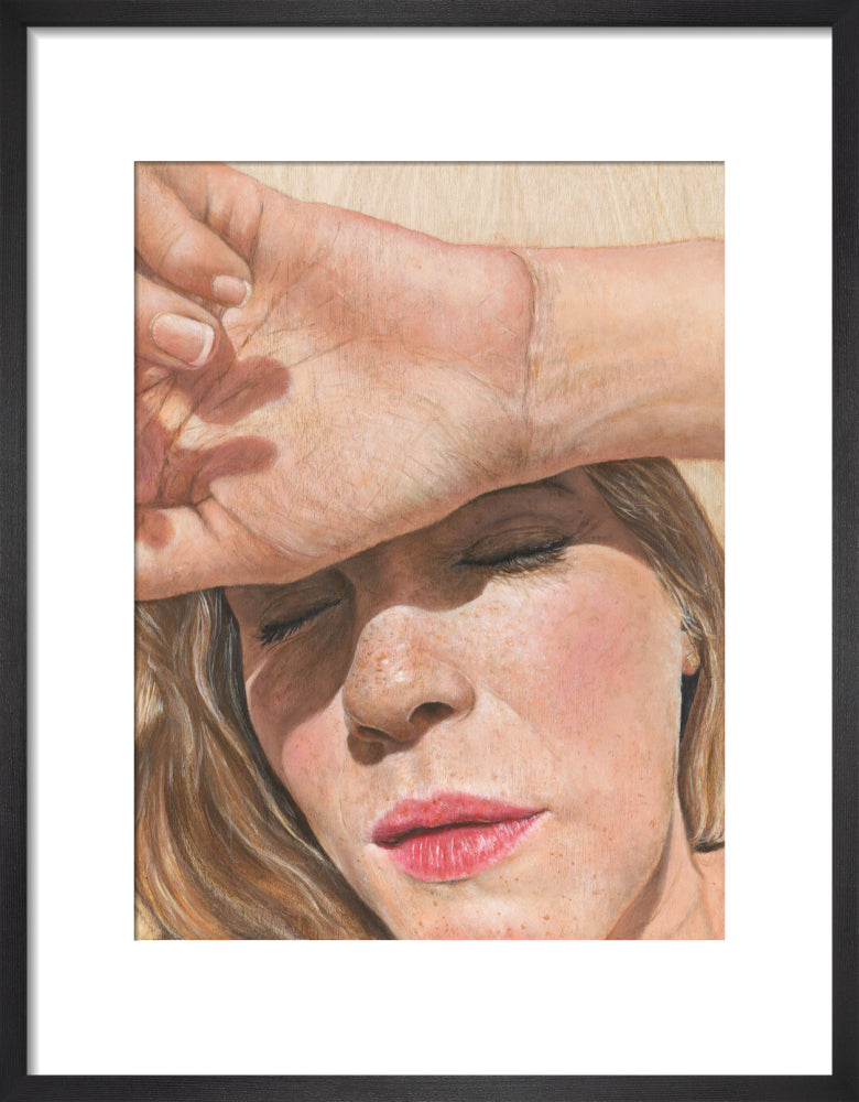 Mummy needs a break (art print, small, black frame)