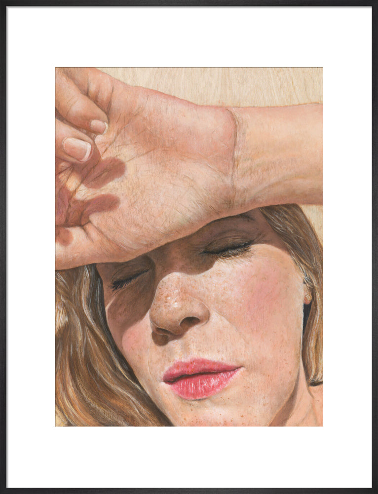 Mummy needs a break (art print, large, black frame)