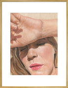 Mummy needs a break (Art print, Extra large, Gold frame)