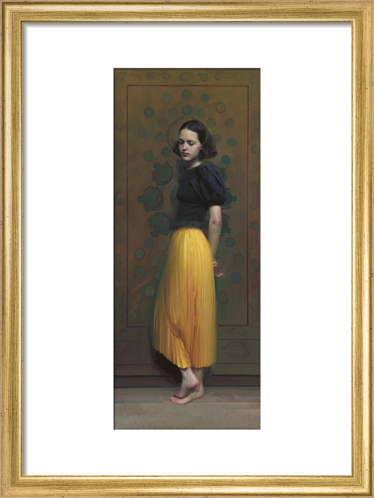 Turning thirteen (art print, small, gold frame)