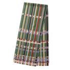 Plaid skirt with a colorful pattern on a white background