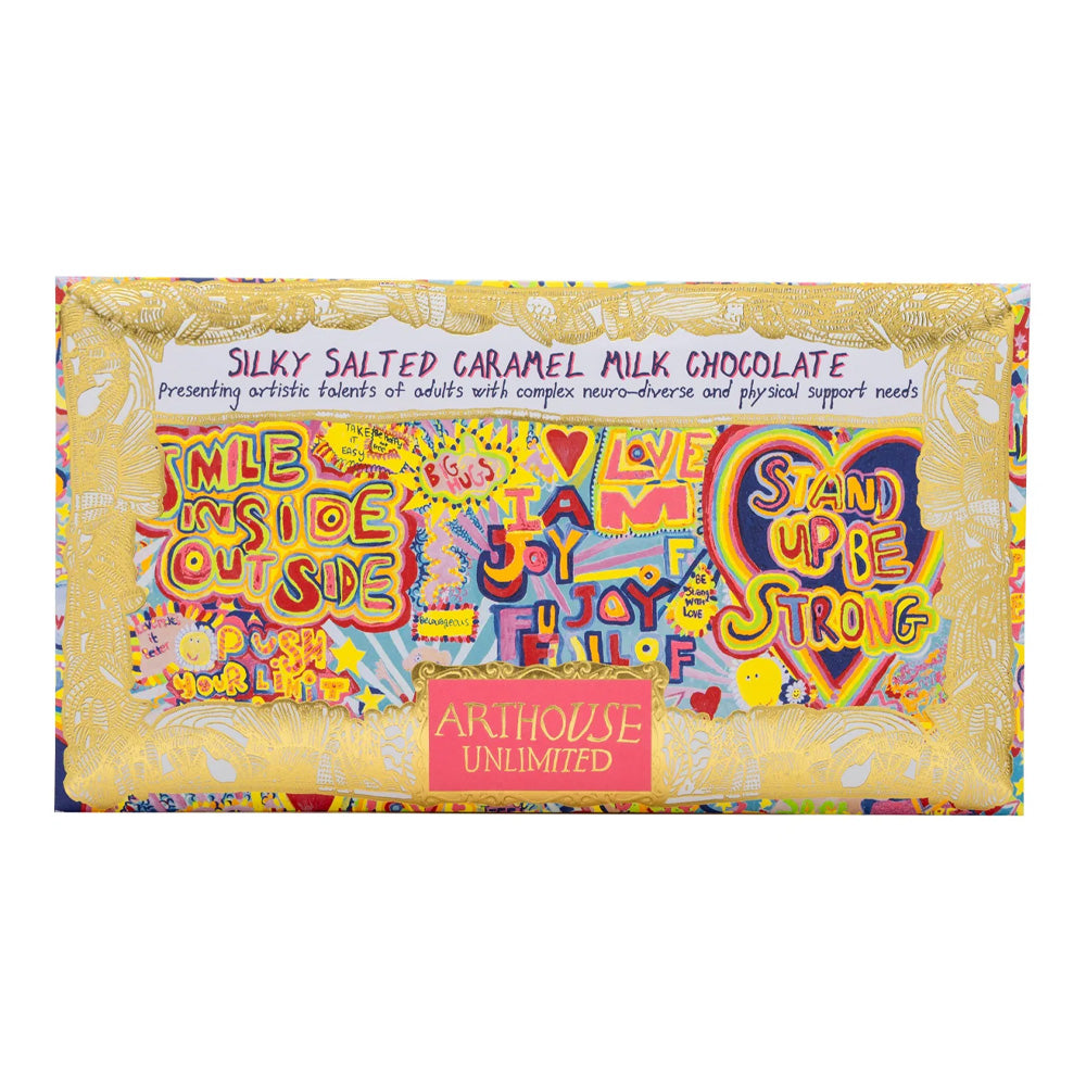 Silky salted caramel milk chocolate arthouse