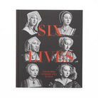 Six Lives book cover featuring black and white imagery of six queens.