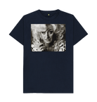 Navy Blue Printed T-shirt Front