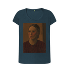 Denim Blue Printed T-shirt Front