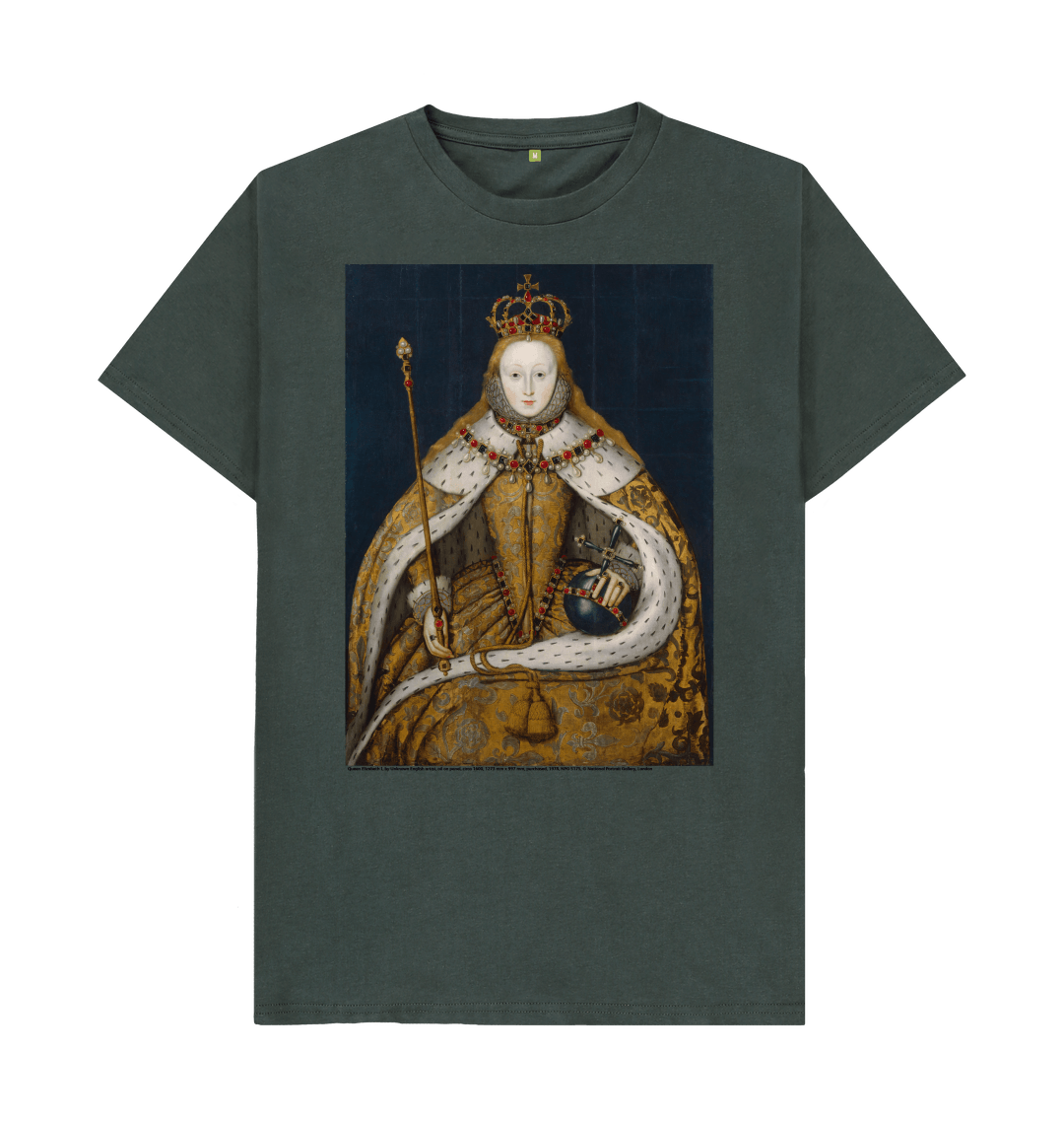 Dark grey printed t shirt front