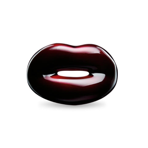 Hotlips Ring in Black Cherry