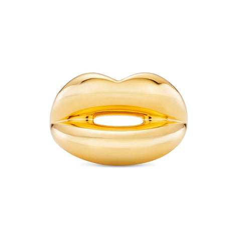 Hotlips Ring in Gold