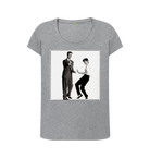 Athletic Grey Printed T-shirt Front