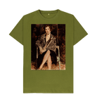 Moss Green Printed T-shirt Front
