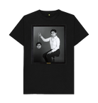 Black Printed T-shirt Front