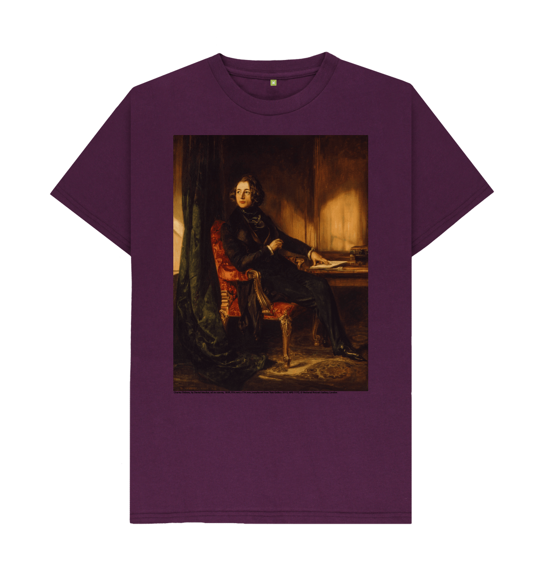 Purple printed t shirt front