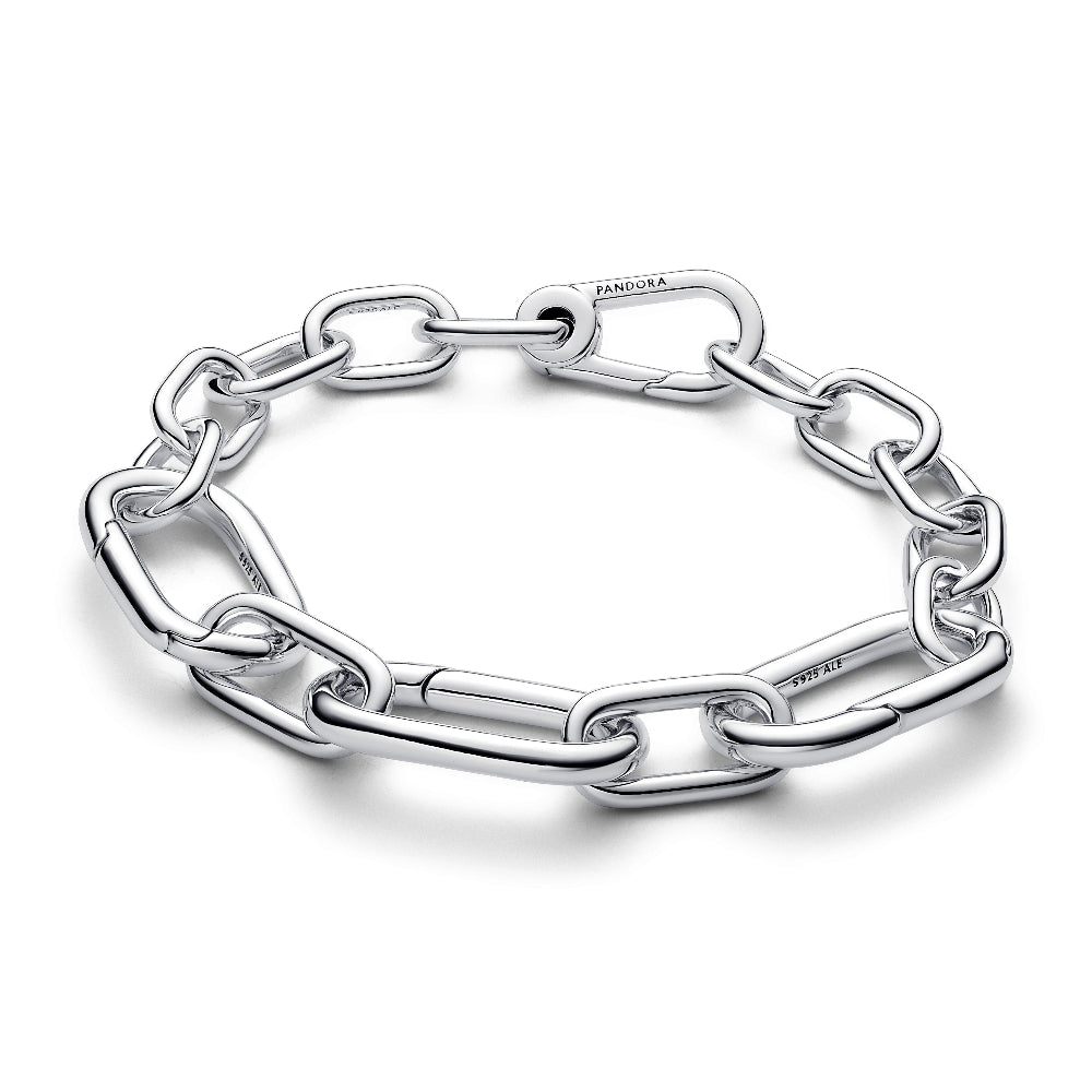 Sterling silver bold link bracelet