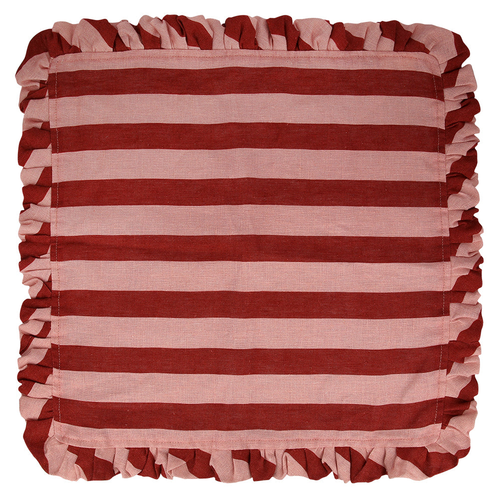 Stripe fabric ruffle napkins 3