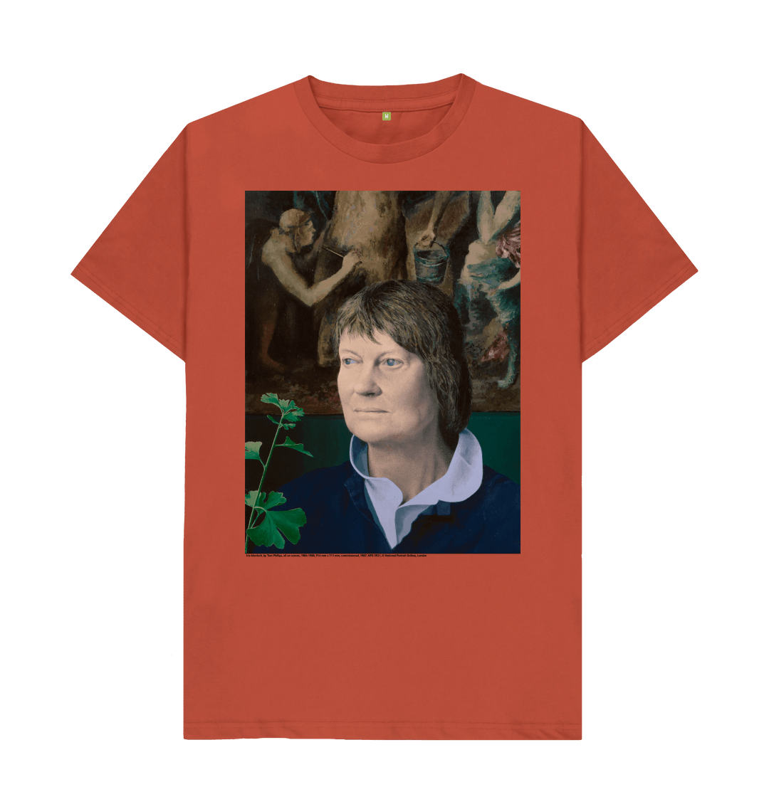 Rust printed t shirt front
