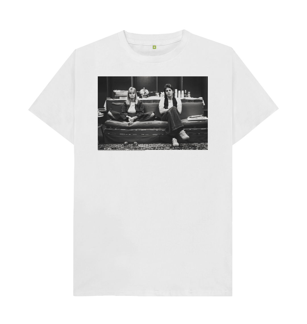 White printed t shirt front