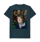 Denim Blue Printed T-shirt Front