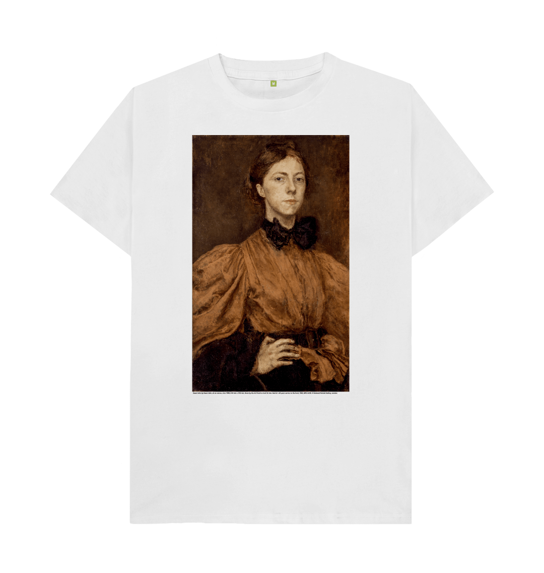 White printed t shirt front