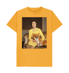 Mustard Printed T-shirt Front