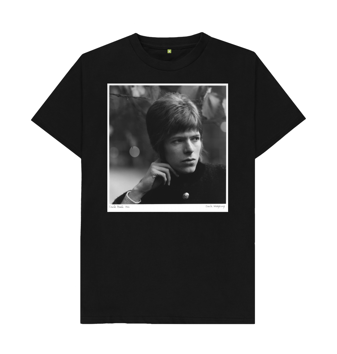 Black printed t shirt front