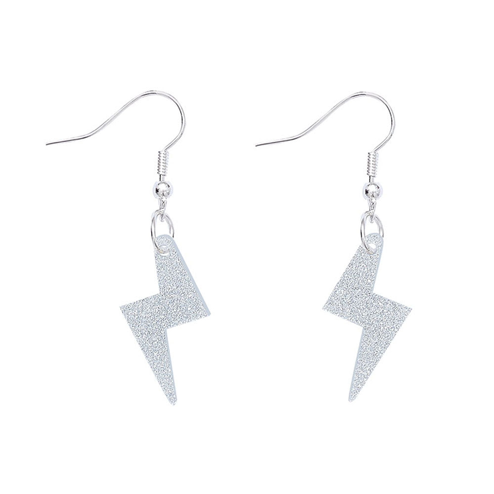 Tatty devine bolt charm earrings silver dust