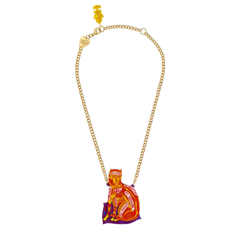 Tatty devine grayson perry inner cat necklace