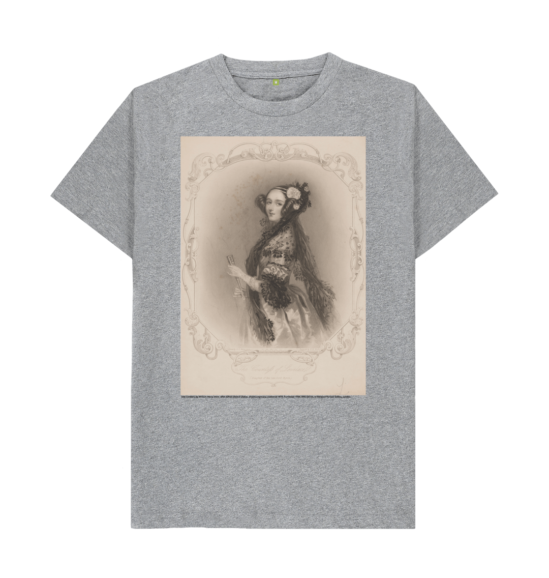 Athletic grey printed t shirt front