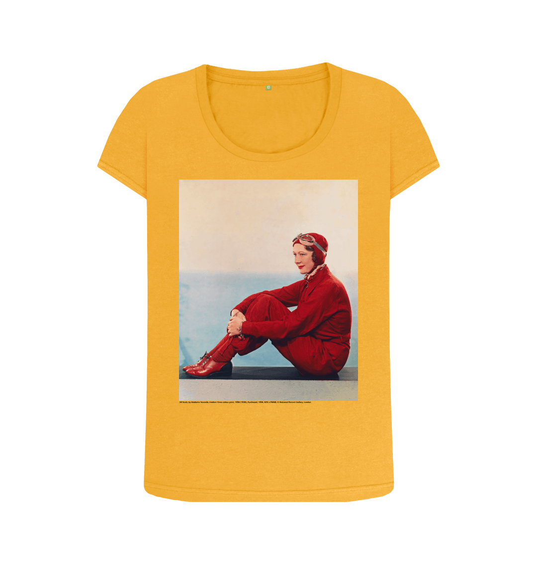 Mustard printed t shirt front