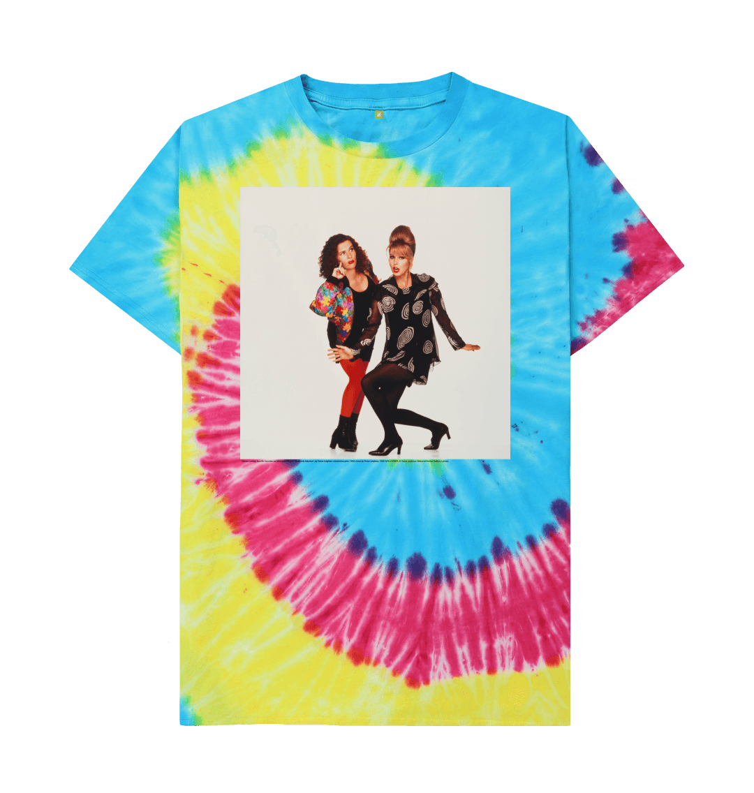 Tie dye printed t shirt front