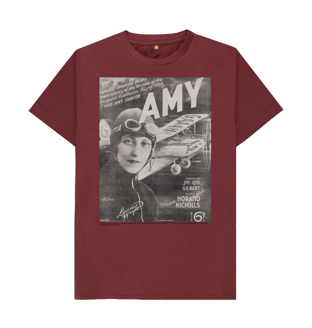 Red wine printed t shirt front