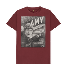 Red Wine Printed T-shirt Front
