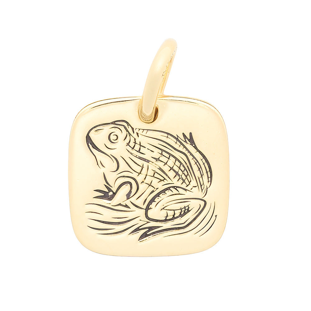 Tim walker pandora gold frog dangle front