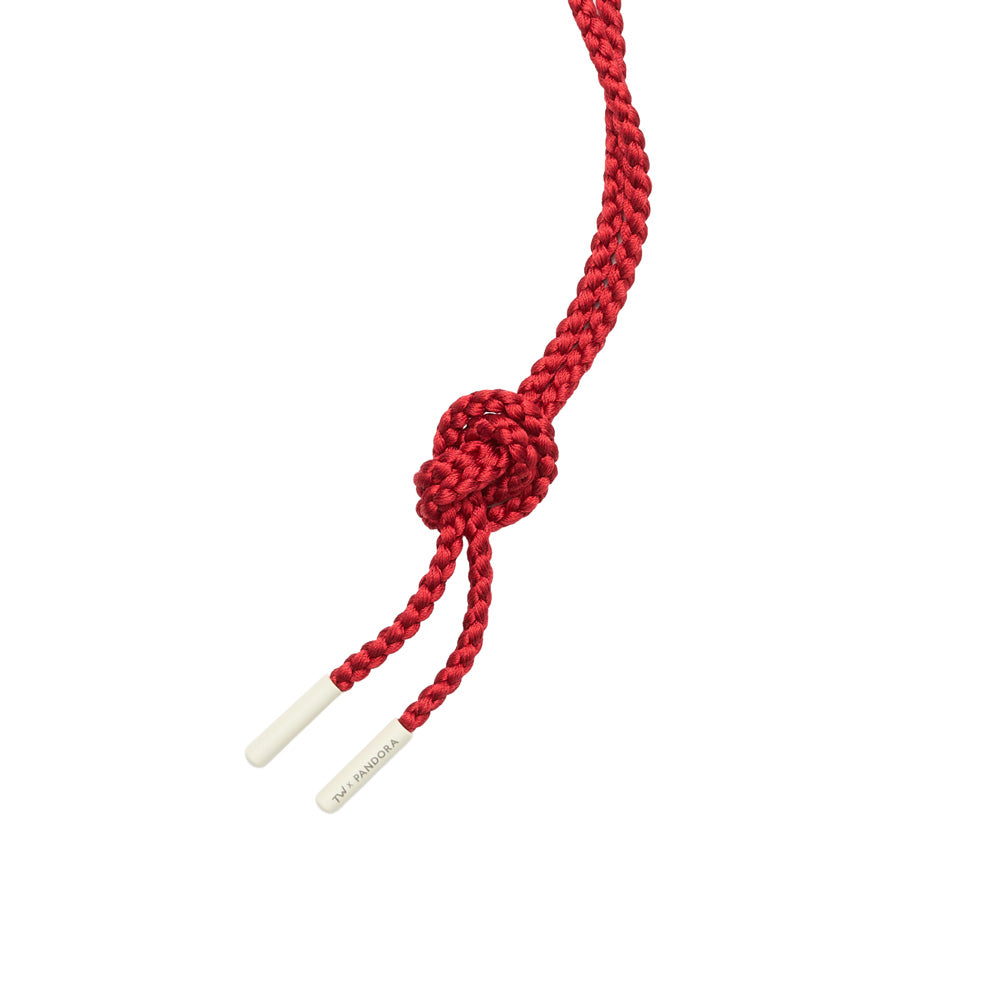 Tim walker pandora red cord necklace tied detail