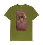 Moss Green Printed T-shirt Front