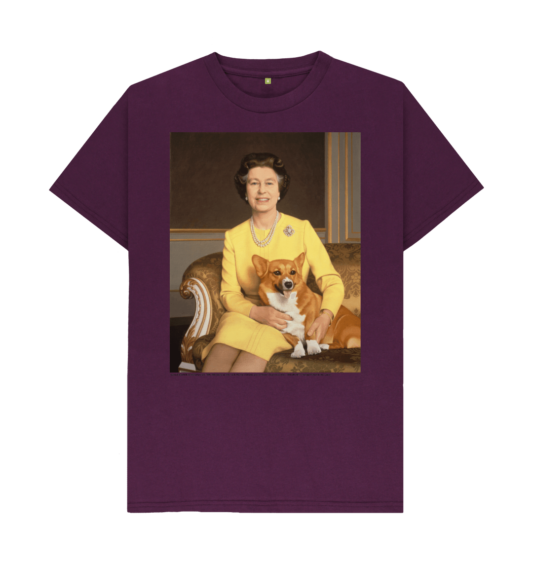 Purple printed t shirt front