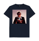 Navy Blue Printed T-shirt Front