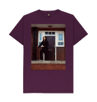 Purple Printed T-shirt Front