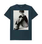 Denim Blue Printed T-shirt Front