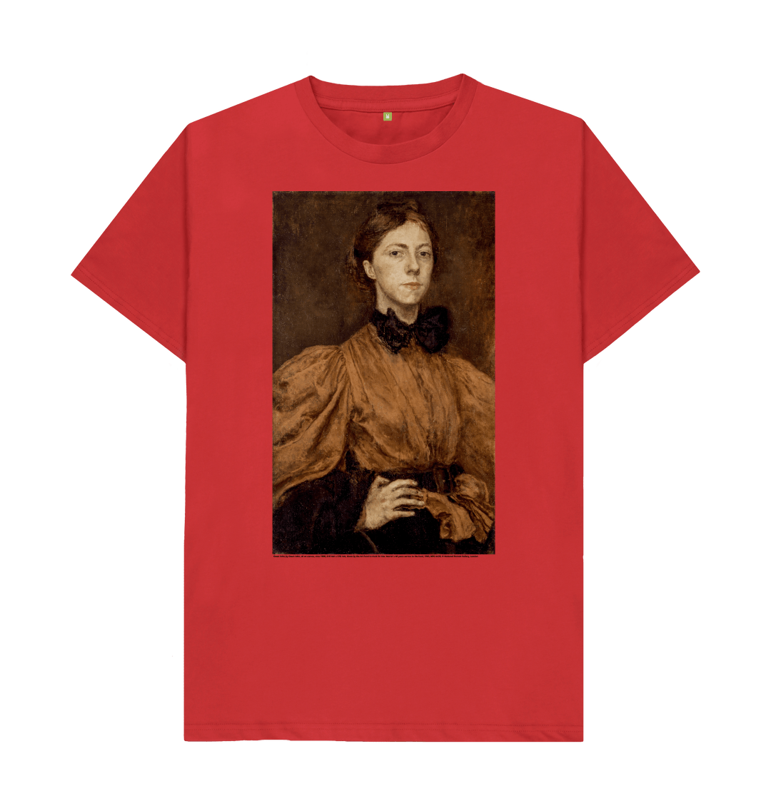 Red printed t shirt front