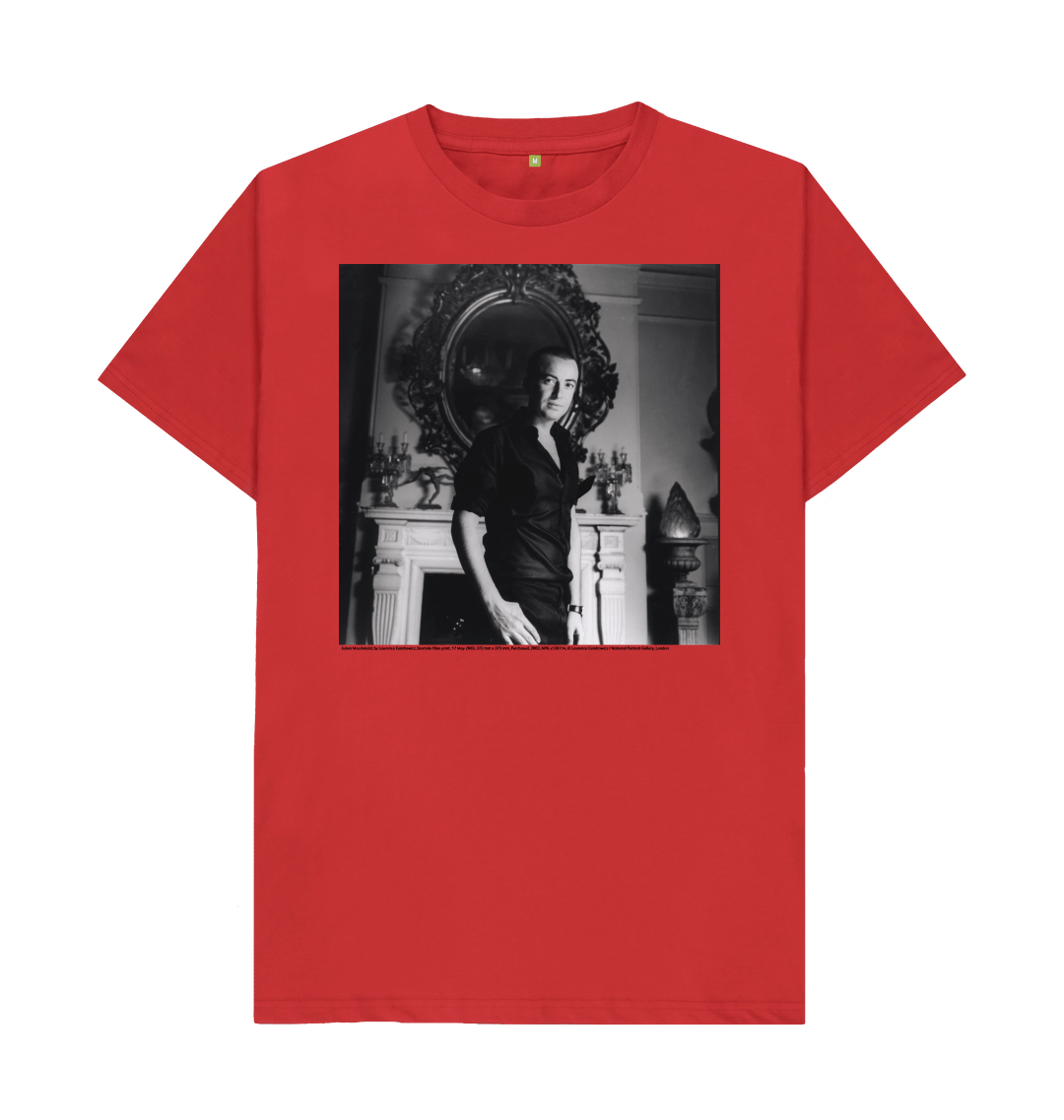 Red printed t shirt front
