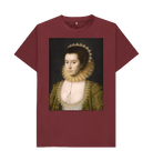 Red Wine Printed T-shirt Front