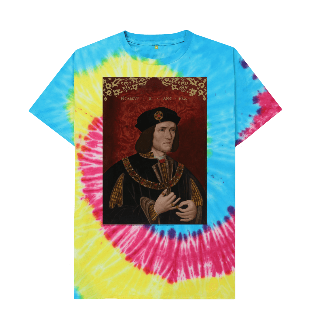 Tie dye printed t shirt front