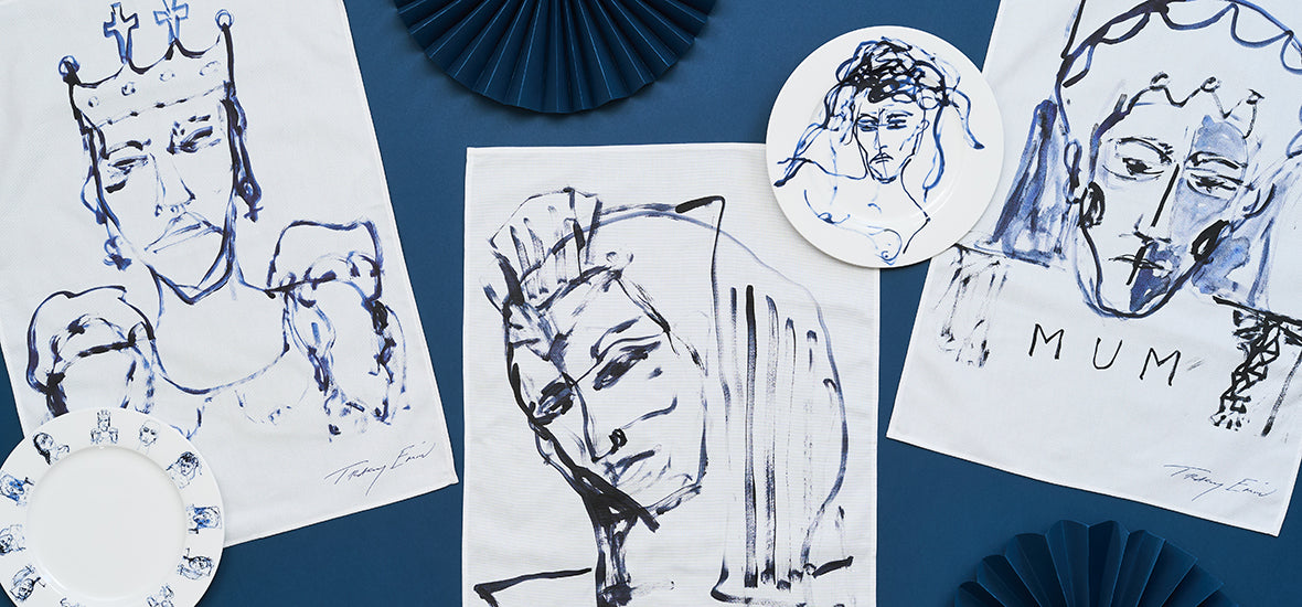 Tracey emin homeware tea towels