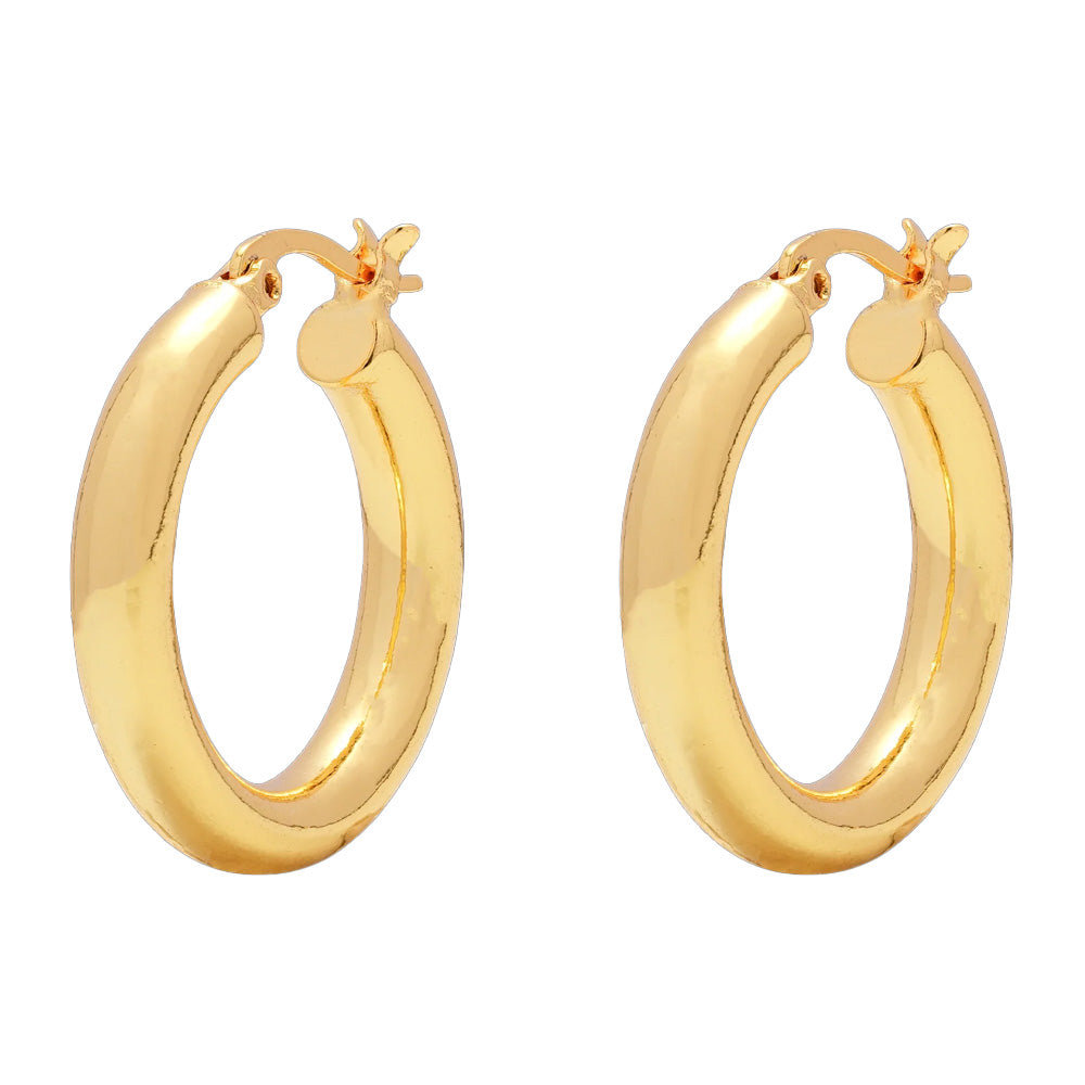 Tribeca gold hoop earrings