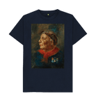 Navy Blue Printed T-shirt Front