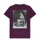 Purple Printed T-shirt Front
