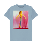 Stone Blue Printed T-shirt Front